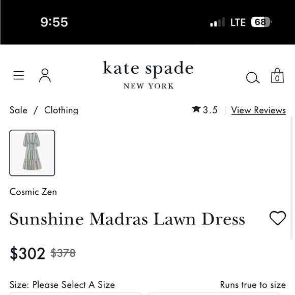 Kate spade plaid midi dress - Picture 7 of 8